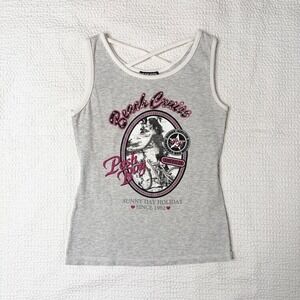 Posh Boy gray "beach cruise" studded tank from japan